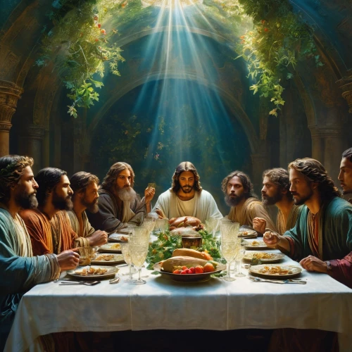 holy supper,christ feast,last supper,iesus,transubstantiation,nativity of jesus,holy 3 kings,holy communion,benediction of god the father,pentecost,eucharist,nativity of christ,the occasion of christmas,yesus,son of god,feast,bejesus,easter brunch,almsgiving,communion,Conceptual Art,Fantasy,Fantasy 05