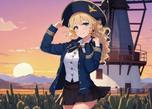 bismarck,warspite,michiru,atago,mayapuri,darjeeling,kaho,kantai collection sailor,prinz,naval,delta sailor,nagisa,cruiser aurora,hamoaze,katsuragi,kronprinz,kke,eugen,dusk background,abukuma,Illustration,Vector,Vector 14