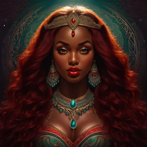 niobe,binti,african woman,nubia,vodun,nubian,baoshun,teairra,oshun,kalima,african american woman,fantasy portrait,afrofuturism,erykah,sekhmet,aeshna,akilah,amerykah,asali,idara