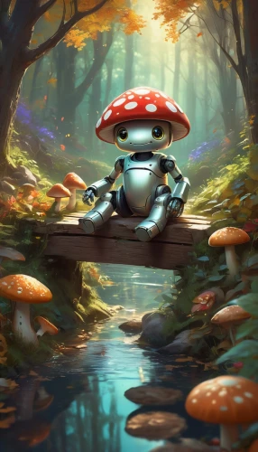 mushroom landscape,toadstool,toadstools,mushroom island,forest mushroom,frog background,blue mushroom,mushrooms,forest mushrooms,mushroom,mushroom type,shrooms,tree mushroom,toad,kodama,club mushroom,panther mushroom,agaric,muscaria,amanita,Conceptual Art,Fantasy,Fantasy 01