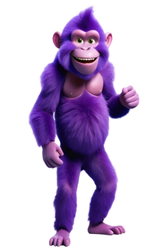 bonzi,ape,monke,purple,jumba,orang,simian,dk,grek,virunga,monkey god,haramirez,gorilla,konga,apeman,zygi,meego,rongjuan,monkey,godbey,Conceptual Art,Oil color,Oil Color 16