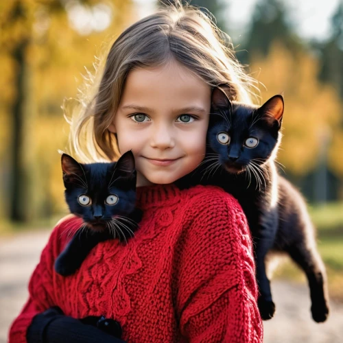 little boy and girl,toxoplasmosis,cat lovers,familiars,pet black,girl and boy outdoor,two cats,vintage boy and girl,cute cat,tenderness,black cat,cat's eyes,children's eyes,toxoplasma,love for animals,cat with blue eyes,little girls,vintage children,kittens,blue eyes cat,Photography,General,Realistic