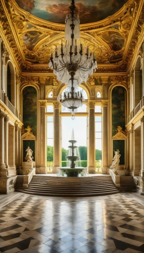 residenz,europe palace,versailles,villa balbianello,villa d'este,foyer,rudolfinum,moritzburg palace,entrance hall,drottningholm,royal interior,ritzau,villa cortine palace,schönbrunn castle,peterhof palace,cochere,cliveden,louvre,nymphenburg,palladianism,Art,Classical Oil Painting,Classical Oil Painting 08