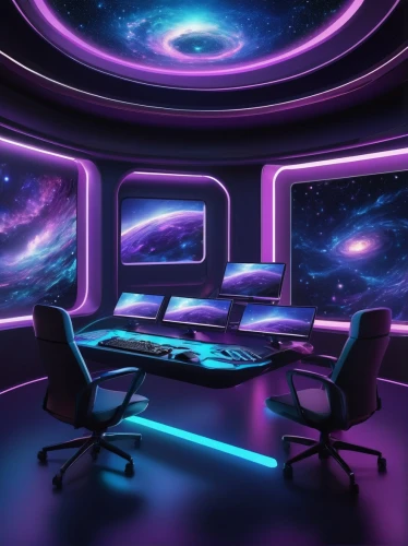 computer room,3d background,ufo interior,purple wallpaper,desk,spaceship interior,computable,blur office background,space,working space,study room,background design,purple background,conference room,computer workstation,cinema 4d,computer graphic,sky space concept,computerized,desks,Illustration,Paper based,Paper Based 02