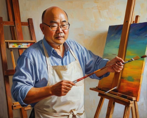 artist portrait,italian painter,painting technique,xiaobo,jianwei,painter,meticulous painting,oil painting,mexican painter,portraitist,xingwei,arhats,jianfeng,art painting,artista,portraitists,overpainting,xiaozhao,xiangwei,photo painting,Illustration,Abstract Fantasy,Abstract Fantasy 17