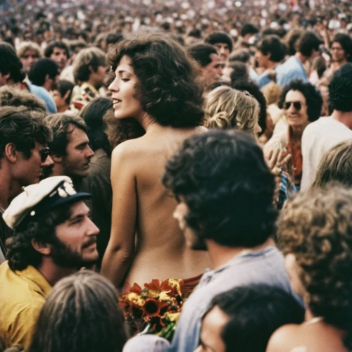 woodstock,hippies,wattstax,altamont,hippie time,ladyland,hippy market,concert crowd,deadheads,beatlemania,freedonia,vintage 1978-82,crowd,festivalgoers,hippie,winogrand,seventies,furthur,crowed,crowd of people,Photography,Documentary Photography,Documentary Photography 02