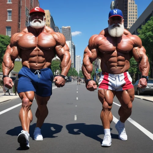 musclemen,bodybuilders,bodybuilding,strongmen,hardbodies,roids,pair of dumbbells,body building,physiques,muscadelle,muscularity,bumstead,myrmidons,axemen,powerlifters,musclebound,santarun,santa clauses,super mario brothers,myostatin,Conceptual Art,Fantasy,Fantasy 03