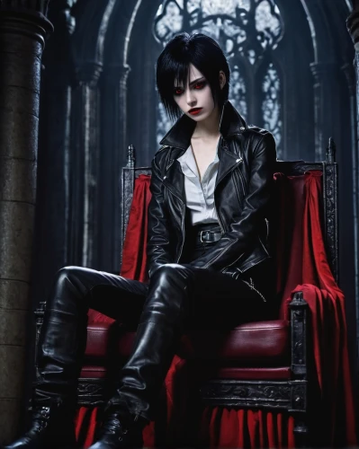 xion,throne,underworld,gothic portrait,alucard,dhampir,gothic style,gackt,leon,the throne,vyse,hyde,gothic,kneel,sutcliff,leathered,toshiya,jaejoong,biersack,furuta,Illustration,Abstract Fantasy,Abstract Fantasy 21