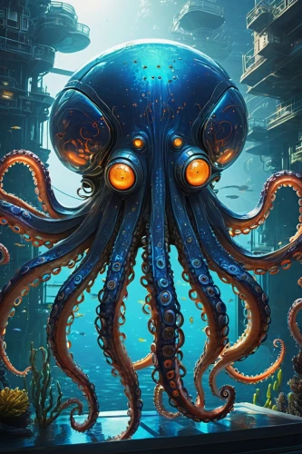 azathoth,octopus,cephalopod,octopi,tentacular,kraken,lovecraftian,cephissus,yamatai,octopus vector graphic,tentacled,intersquid,octo,illithid,deepsea,fun octopus,cephalopods,cthulhu,squid game card,bioshock,Illustration,Paper based,Paper Based 03