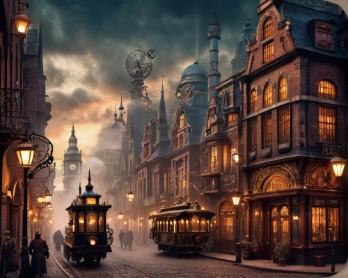 diagon,victoriana,darktown,gringotts,gaslight,fantasy city,hogwarts,victorians,fantasy picture,fleetstreet,brownstones,dickensian,galleons,victorian,victorian style,neverwhere,waterdeep,townscapes,fantasy art,wizarding,Illustration,Vector,Vector 17