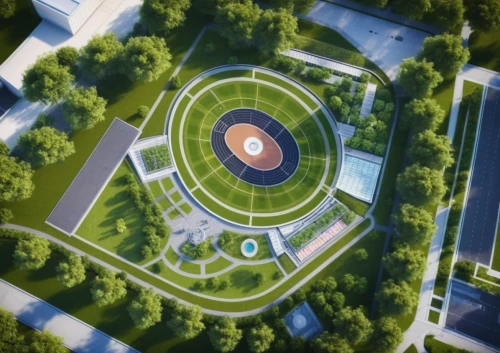 helipad,roundabout,highway roundabout,baseball diamond,oval forum,baseball field,capitol square,tennis court,bird's-eye view,urban park,secretariat,japanese zen garden,rescue helipad,roundabouts,soccer field,drone shot,basketball court,school design,oval,kadriorg,Photography,General,Realistic