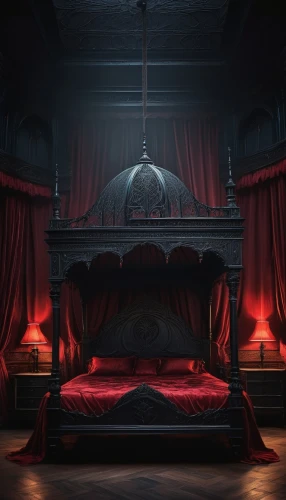 bedchamber,victorian room,ornate room,bedroom,four poster,bed,tentorium,sleeping room,the throne,the sleeping rose,incorrupt,victoriana,obscura,ottoman,oscura,throne,beds,bedrooms,dracula,antechamber,Conceptual Art,Fantasy,Fantasy 17