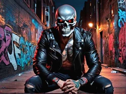 zsasz,halford,genest,klayton,skull mask,dubius,deadman,vigilante,destro,draiman,punisher,terminator,skulk,skull statue,punk,crossbones,boneparth,villian,nergal,metalhead,Conceptual Art,Daily,Daily 24