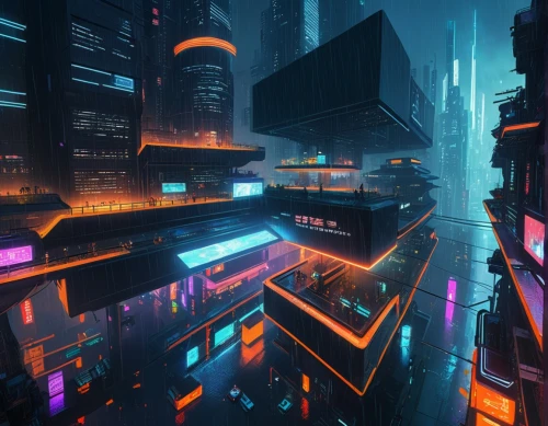 cybercity,cyberpunk,cybertown,cityscape,bladerunner,futuristic landscape,cyberscene,colorful city,neuromancer,cyberworld,metropolis,cyberia,cyberport,neon arrows,fantasy city,microdistrict,city at night,synth,cityzen,futuristic,Conceptual Art,Sci-Fi,Sci-Fi 05
