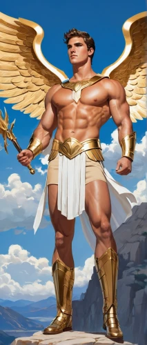 hawkman,shiron,antinous,gyrich,the archangel,zagor,angelico,aegeus,herakles,archangel,polykleitos,greek god,clitophon,olympius,hakan,bellerophon,pegaso,caesarion,buraq,angelman,Illustration,Japanese style,Japanese Style 06