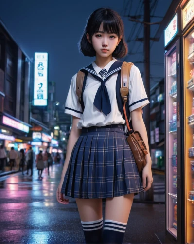 anime japanese clothing,sumiala,harajuku,japanese kawaii,kodori,nenita,anime girl,sukeban,aya,jiarui,street shot,sayuri,cinnamomi,tokyo,tokyoites,shimei,japanese doll,akiba,school skirt,harumi,Illustration,Paper based,Paper Based 21