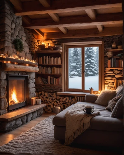 coziness,warm and cozy,coziest,fireplace,fire place,christmas fireplace,cozier,winter house,snowed in,log fire,the cabin in the mountains,fireplaces,warmth,cozy,cosier,snow shelter,cosy,cabin,chalet,snow house,Art,Classical Oil Painting,Classical Oil Painting 34
