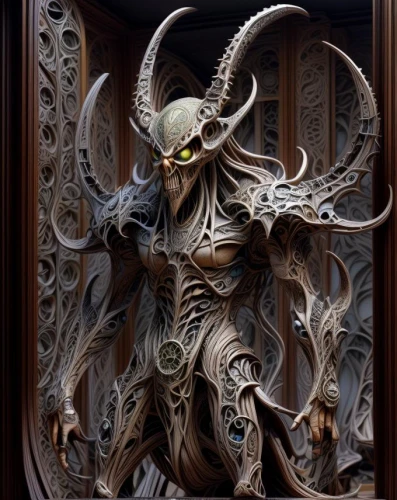 ahriman,aamoth,malekith,garo,vecna,nagash,elashyi,khaine,orchestrion,kadath,daemonum,door knocker,kalhora,carved wood,demonata,nidaros,arrhidaeus,rathborne,wood carving,nosferatu