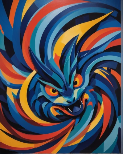 phoenix rooster,painted dragon,artabazus,firefox,alebrije,abstract cartoon art,taniwha,gryphon,spinart,phenix,aegaleo,chameleon abstract,phoenixes,charizard,mozilla,uniphoenix,vasarely,fenix,garrison,aguila,Art,Artistic Painting,Artistic Painting 35