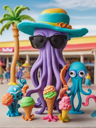 rastapopoulos,bahamonde,renderman,intersquid,fun octopus,calypsos,csupo,malakunas,squid game card,pleakley,octopi,monomachos,klebolds,jellyvision,innoventions,squid rings,claymation,squid game,scoopers,cephalopods,Unique,3D,Clay