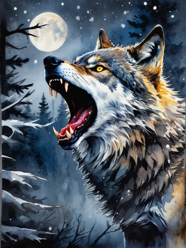 howling wolf,wolfen,werewolve,wolfsangel,lycanthropy,lycanthrope,wolfgramm,wolfes,wolves,loup,wolfsthal,werwolf,wolf,timberwolves,werewolf,wolfs,wofl,werewolves,wolfed,wolffian,Illustration,Paper based,Paper Based 25
