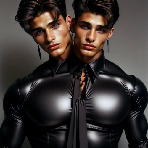 mugler,wetsuits,leatherette,neoprene,pleather,blasetti,mannequins,black leather,hunks,dsquared,formichetti,leathery,fischerspooner,catsuits,supertwins,gigolos,torsos,editorials,machos,derivable