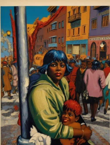 harlem,schomburg,freaknik,girl with dog,lefferts,bluemner,blacksad,woman with ice-cream,diasporan,african american woman,willumsen,tretchikoff,colescott,hansberry,botero,ella fitzgerald,pettiford,woman holding pie,micheaux,feitelson,Illustration,Realistic Fantasy,Realistic Fantasy 21