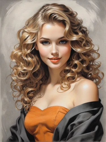 blonde woman,airbrush,behenna,vanderhorst,photo painting,blond girl,airbrushing,romantic portrait,young woman,art painting,blonde girl,portrait background,airbrushed,girl portrait,donsky,thalia,tresses,blondeau,blondy,oil painting,Illustration,Black and White,Black and White 30