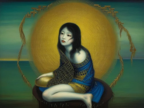 dakini,tretchikoff,ugetsu,melusine,baoshun,janmastami,kuangyin,vietnamese woman,saraswati,chryste,amphitrite,anahata,ariadne,meditator,huong,jianfeng,rusalka,puja,asian woman,oshun,Illustration,Realistic Fantasy,Realistic Fantasy 08