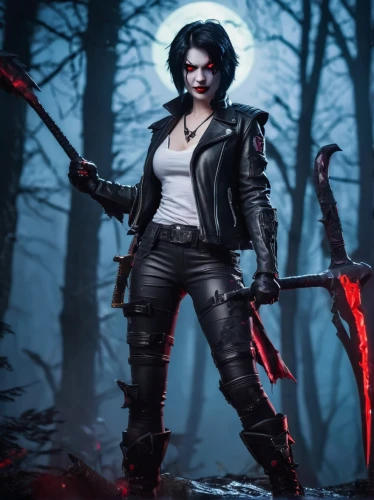 bloodrayne,syleena,vayne,huntress,romanoff,swordswoman,demona,abaddon,sithara,vampire woman,ventress,satu,karai,helsing,domino,jdo,renegade,elektra,khatuna,cosplay image,Conceptual Art,Sci-Fi,Sci-Fi 30