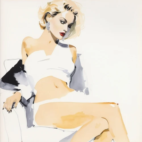 domergue,vanderhorst,watercolor pin up,gennifer,bocek,marylyn monroe - female,marilyn monroe,blonde woman,whitmore,marylin,marylin monroe,madonna,ginta,blumenfeld,woman sitting,marilyns,marilynne,white lady,marilyn,charlize,Art,Artistic Painting,Artistic Painting 24