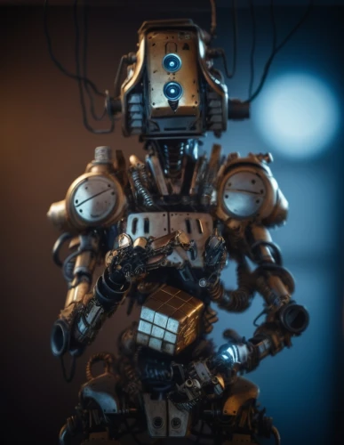 scrap sculpture,automaton,minibot,robotman,mechanoid,toy photos,droid,matoran,roboticist,cyberdog,maschinen,metal figure,3d figure,cybernetic,robotlike,actionfigure,robot,automata,tilt shift,robosapien,Photography,General,Cinematic