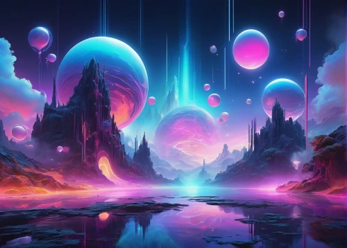 fantasy landscape,alien world,alien planet,futuristic landscape,nebulos,3d fantasy,fantasia,fantasy picture,space art,wonderlands,vast,dreamscape,planetaria,rift,beautiful wallpaper,fantasy art,galactic,nebulas,fantasy world,ice planet,Conceptual Art,Oil color,Oil Color 03