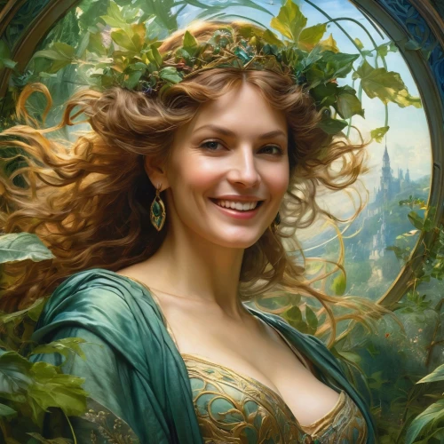 emile vernon,fantasy portrait,celtic woman,frigga,romantic portrait,demelza,galadriel,perugini,fantasy art,the enchantress,titania,dryad,guinevere,faerie,delenn,fantasy picture,princess anna,portrait background,faery,celtic queen,Conceptual Art,Fantasy,Fantasy 05