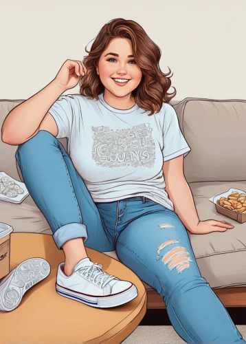 girl with cereal bowl,girl in t-shirt,converse,sneakers,crankily,shoes icon,donut illustration,girl studying,shadman,girl sitting,saana,stephie,holding shoes,converses,commissionner,vector illustration,digital painting,roni,johannah,keds,Illustration,Black and White,Black and White 05