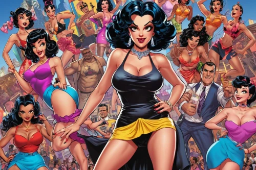 palmiotti,themyscira,ultraverse,jli,bombshells,furies,darna,starfires,penciller,wonder woman city,marvel comics,femforce,comic characters,spiegle,madripoor,nelvana,superheroines,cassaday,romita,madelyne,Illustration,Vector,Vector 19