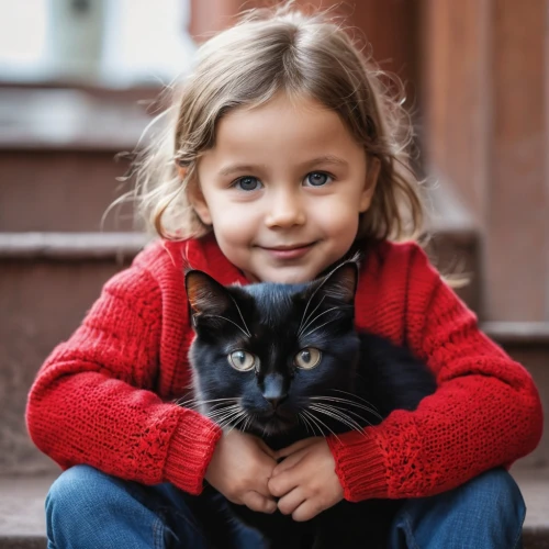 toxoplasmosis,little boy and girl,pet black,cute cat,cat lovers,familiars,vintage boy and girl,black cat,two cats,girl and boy outdoor,tenderness,human and animal,toxoplasma,love for animals,little cat,dog and cat,children's eyes,cat with blue eyes,cat look,blue eyes cat,Photography,General,Realistic