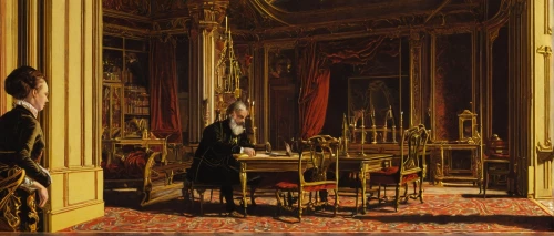 benois,enfilade,royal interior,parisiennes,partiture,karchner,directoire,girl studying,ritzau,attendants,diplomatique,quacquarelli,tribunician,hôtel des invalides,versailles,macquart,chromolithography,rosenkavalier,antechamber,el escorial,Art,Classical Oil Painting,Classical Oil Painting 31