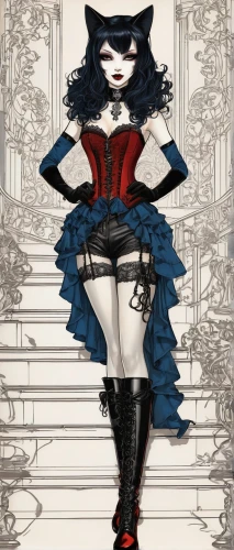 masquerade,vampire lady,sprotte,harley quinn,countess,gothicus,marionette,villainess,aradia,vampire woman,muffet,dressup,harley,raven girl,mistress,queen of hearts,magica,pierrot,muffett,crow queen,Unique,Design,Blueprint