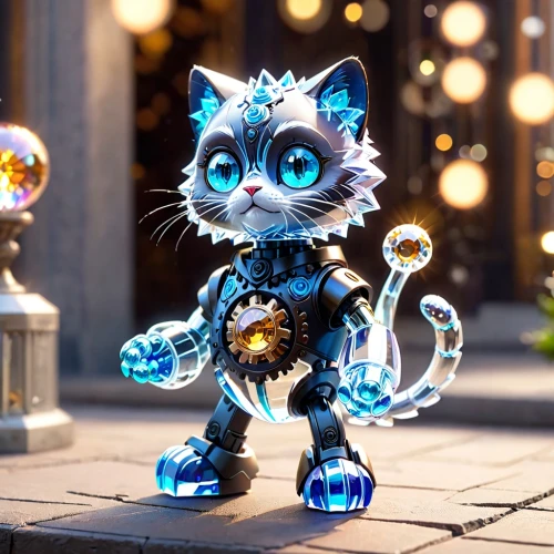 glitzier,chromaffin,mmogs,glass yard ornament,shiniest,bluestar,shader,glitziest,shinier,bluesier,cyberstar,miqati,3d rendered,starcatchers,3d render,clawlike,filbert,cat warrior,eqecat,miqdad,Anime,Anime,Cartoon