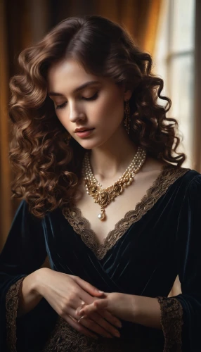 gold jewelry,noblewoman,jeweller,jewellry,aslaug,necklace,adornment,jewelry,duchesse,gold filigree,messalina,jewellery,lucrezia,margairaz,victorian lady,etain,necklines,bridal jewelry,filigree,romantic portrait,Photography,Documentary Photography,Documentary Photography 23