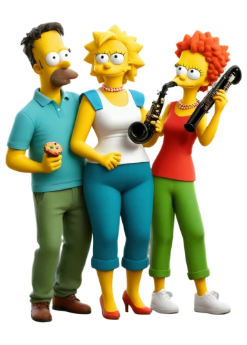 simpsons,simpson,violinists,flutists,musicians,3d render,flautists,ukuleles,music band,cuarteto,oboists,clarinetists,homerf,retro cartoon people,serenaders,scottoline,vector people,town musicians,charanga,3d rendered,Illustration,Abstract Fantasy,Abstract Fantasy 18