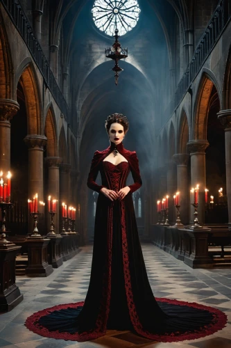 gothic portrait,gothic woman,volturi,countess,ecclesiastic,vampire lady,dhampir,vampire woman,gothic style,gothic dress,vicar,gothic,clergywoman,dark gothic mood,prioress,melisandre,queen of hearts,vetinari,liturgical,ravenloft,Conceptual Art,Sci-Fi,Sci-Fi 17
