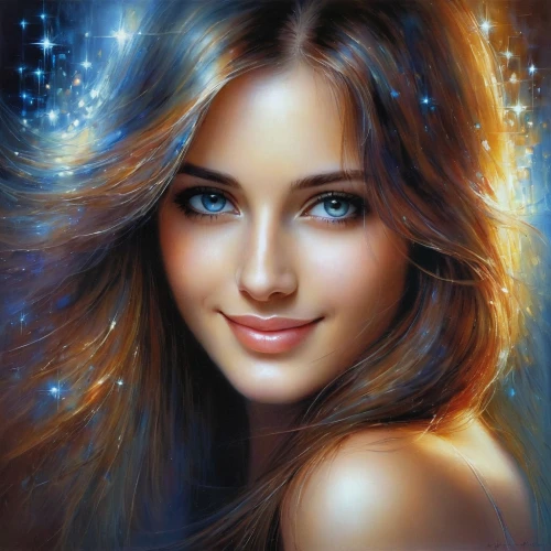 mystical portrait of a girl,romantic portrait,beautiful young woman,beautiful woman,girl portrait,beauty face skin,portrait background,fantasy portrait,luminous,beautiful girl,romantic look,fantasy art,young woman,world digital painting,female beauty,beautiful face,behenna,glittering,pretty young woman,beautiful women,Conceptual Art,Daily,Daily 32