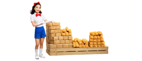 girl with bread-and-butter,3d figure,brick background,3d render,3d model,voxels,voxel,3d rendered,3d albhabet,pinocchio,3d background,chimney,brickmaker,padnos,hostess,bakersville,jenga,3d modeling,blender,rock stacking,Conceptual Art,Sci-Fi,Sci-Fi 01