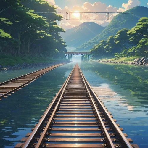 railroad track,railway track,railroad,railroad line,wooden track,railroad bridge,rail road,railway tracks,rail way,rail track,train track,scenic bridge,wooden bridge,railroad tracks,railway rails,railtrack,railway line,railways,tracks,railway,Photography,General,Realistic