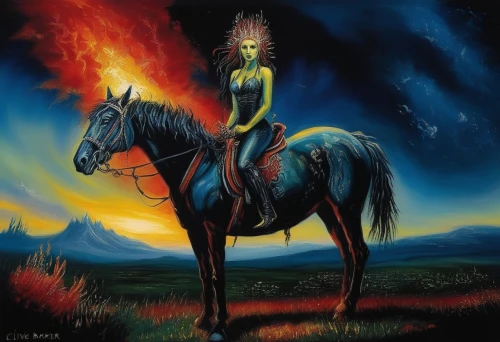 fire horse,black horse,frison,huyghe,pegasys,horsewoman,firestar,saturnyne,cheval,horseman,skyhorse,boudicca,sparklehorse,equus,fireheart,darkhorse,flame spirit,emshwiller,beltane,epona,Illustration,Realistic Fantasy,Realistic Fantasy 33