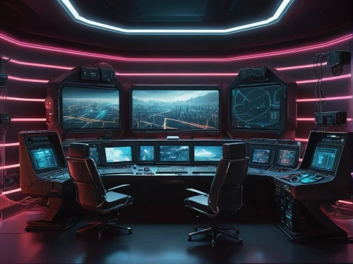 computer room,spaceship interior,ufo interior,cyberscene,computer workstation,cyberspace,computerized,cyberia,monitor wall,control center,cyberpatrol,cyberview,monitors,the server room,cyberpunk,computerworld,computerize,cyberscope,computer graphic,control desk,Conceptual Art,Daily,Daily 30