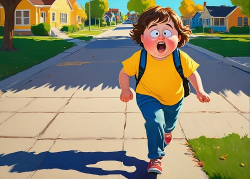 kids illustration,munsch,children's background,boyhood,cartoon video game background,cute cartoon image,hiaasen,walk,world digital painting,walk with the children,pedwalk,paperboy,walking,street chalk,walkin,cute cartoon character,a pedestrian,walking in a spring,children jump rope,pedestrian,Art,Artistic Painting,Artistic Painting 03