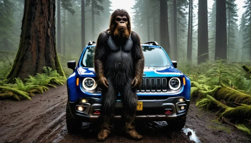 bigfoot,girl and car,sasquatch,forester,gimlin,photomanipulation,fabia,xdrive,kashyyyk,subarus,photoshop manipulation,mystique,kwakiutl,mercedes-benz gls,girl in car,qashqai,windigo,open hunting car,woman in the car,chilkat,Art,Classical Oil Painting,Classical Oil Painting 41